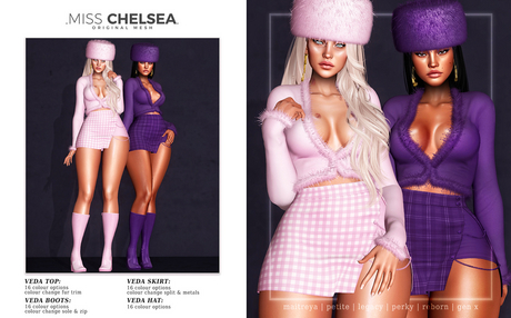 Second Life Marketplace - .miss chelsea. Veda Skirt Nude